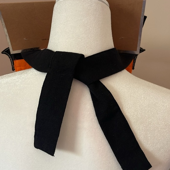 🔥LAST CALL🔥ORANGE/BLK TIE BACK APRON,👍HOSTING, COSTUME OR GIFT-GIVING NWT - Picture 12 of 13